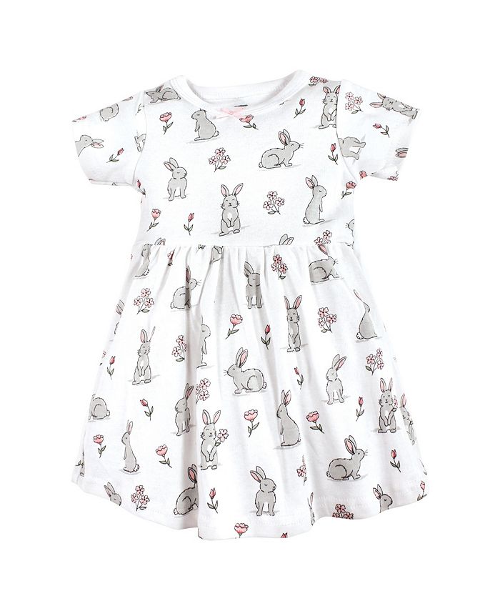 Hudson Baby Baby Girls Cotton Dresses, Bunny Floral Macy's