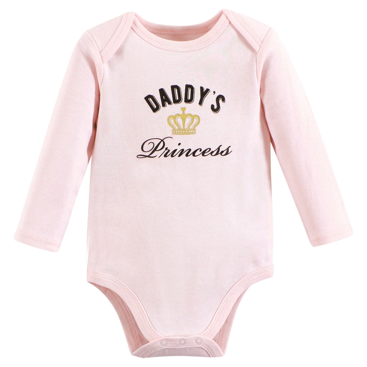 Hudson Baby Baby Girls Cotton Long-Sleeve Bodysuits, 3-Pack - Daddys princess