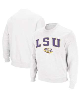 Men's LSU Tigers Arch & Logo Crew Neck Sweatshirt