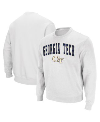 Men's Georgia Tech Yellow Jackets Arch Logo Tackle Twill Pullover Sweatshirt
