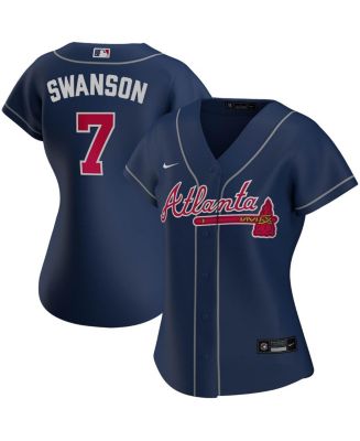Dansby Swanson Atlanta Braves Nike Name & Number T-Shirt - Red
