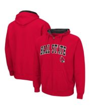 Women's Colosseum Black Louisville Cardinals Arched Name Full-Zip Hoodie