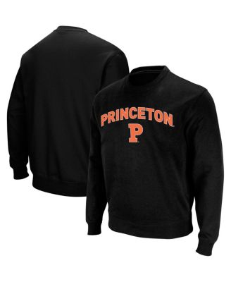 Men's Black Princeton Tigers Arch & Logo Crew Neck Sweatshirt