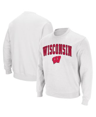 Men's Wisconsin Badgers Arch & Logo Crew Neck Sweatshirt