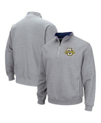 Men's Heathered Gray Marquette Golden Eagles Tortugas Team Logo Quarter-Zip Jacket
