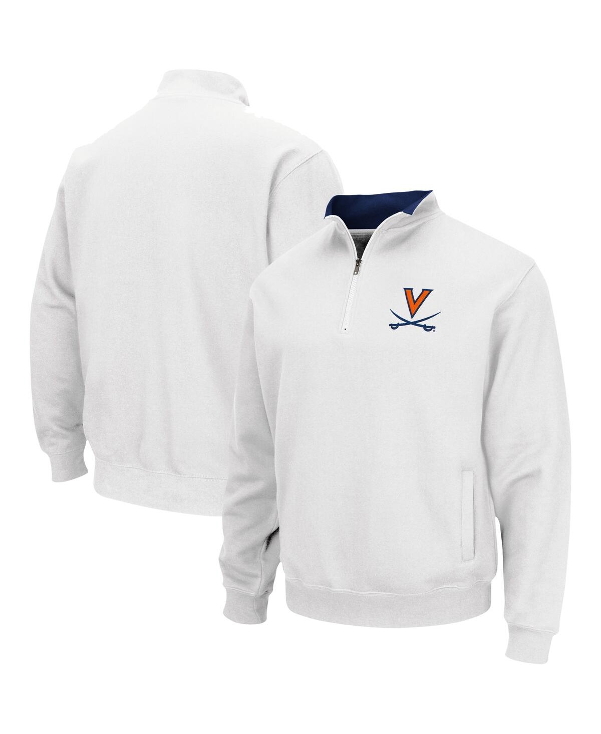 Shop Colosseum Men's  White Virginia Cavaliers Tortugas Team Logo Quarter-zip Jacket