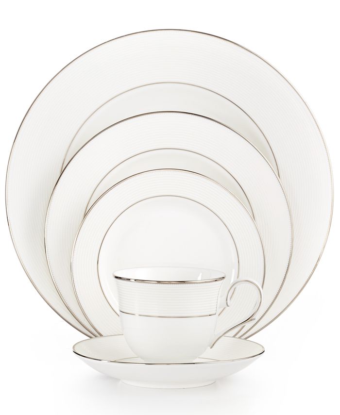 Lenox Opal Innocence Stripe 5 Piece Place Setting Reviews Fine China Macy S