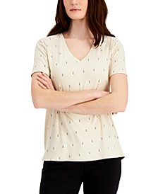 Printed V-Neck T-Shirt, Created for Macy's