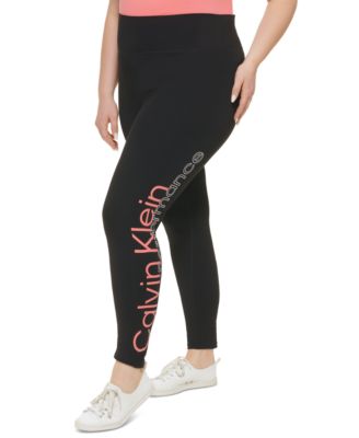 calvin klein performance plus size active leggings