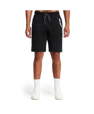 Men's Black Wordmark Fleece Shorts