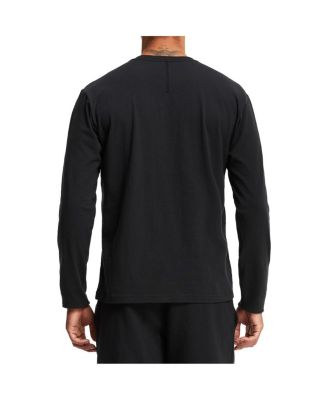 Men's Black Wordmark Long Sleeve T-shirt