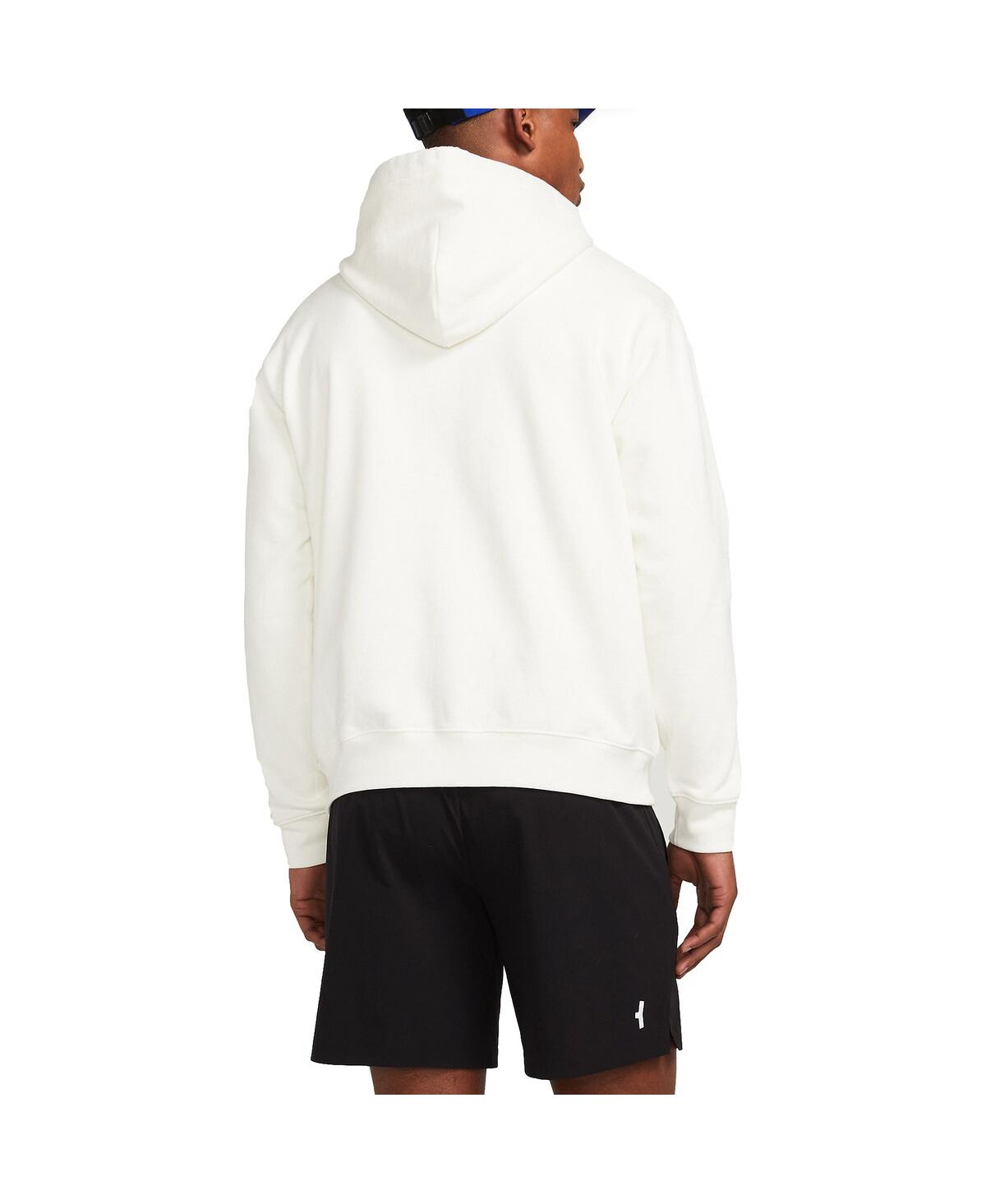 Shop Brady Men's  White Varsity Pullover Hoodie