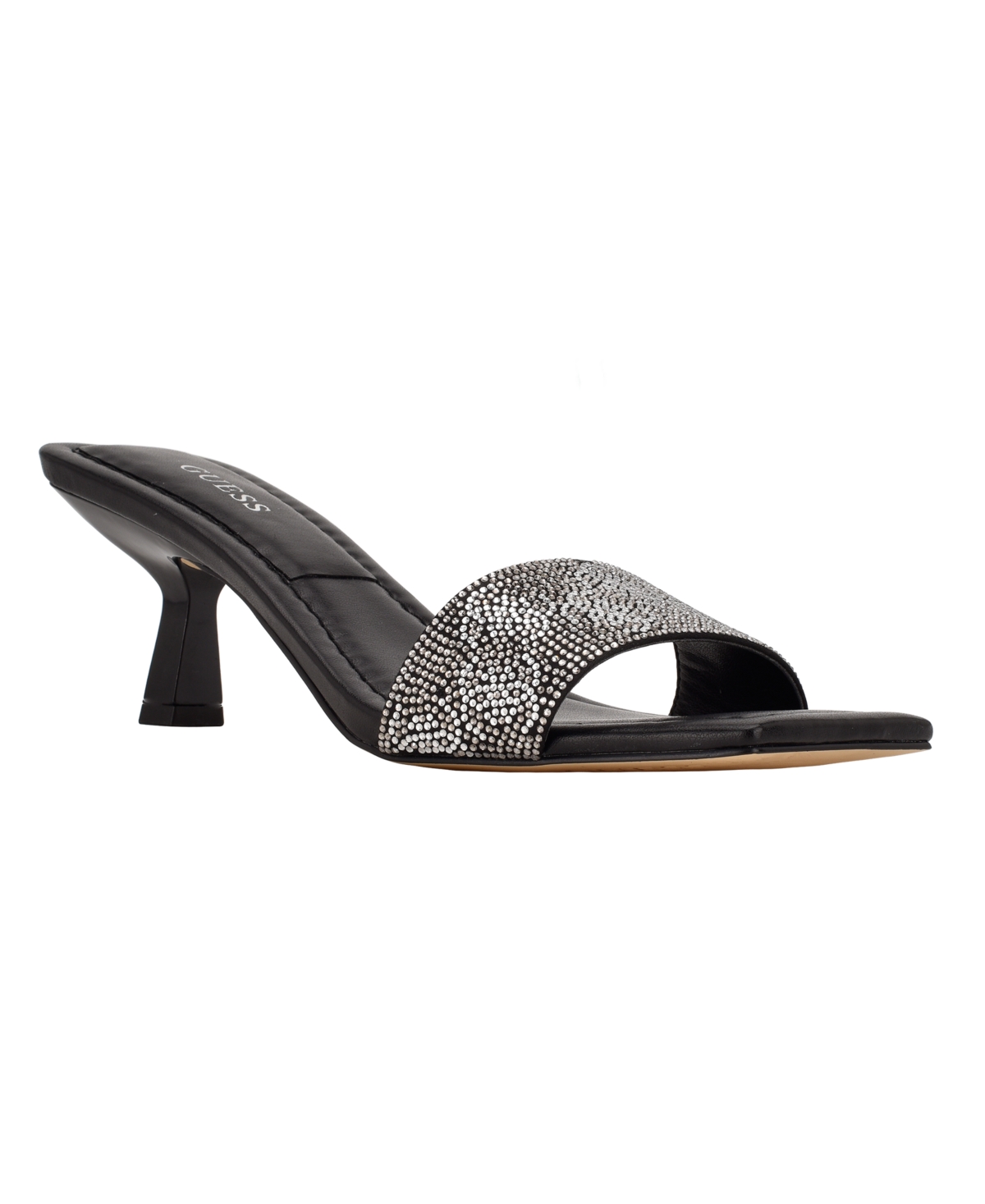 GUESS WOMEN'S BETIANE KITTEN HEEL LOGO MULES WOMEN'S SHOES