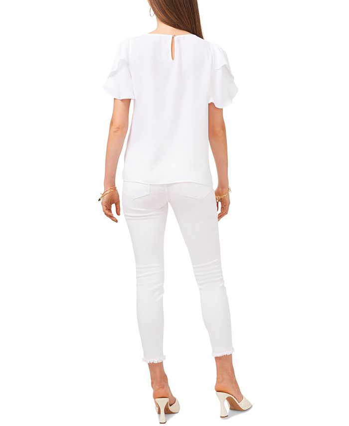 Vince Camuto Tulip-Sleeve Top & Reviews - Tops - Women - Macy's
