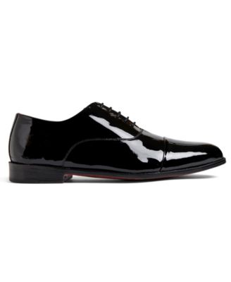 Men's Tuxedo Cap-Toe Oxford Patent Leather Dress Shoe