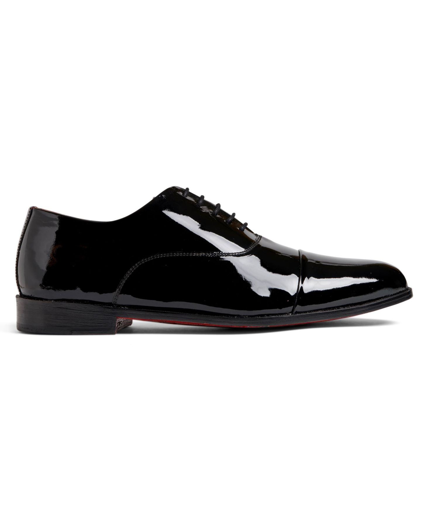 Мужские туфли Carlos by Carlos Santana Tuxedo Cap-Toe Oxford Patent Leather Dress Shoe, цвет: Чёрный — фото 3