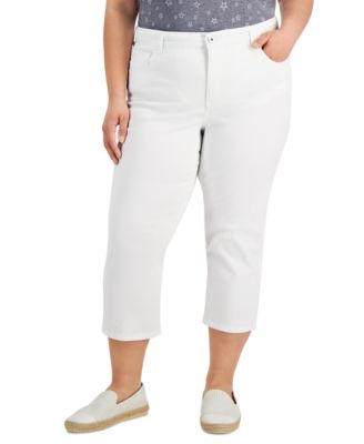 High-Rise Cropped Capri Jeans, Created 