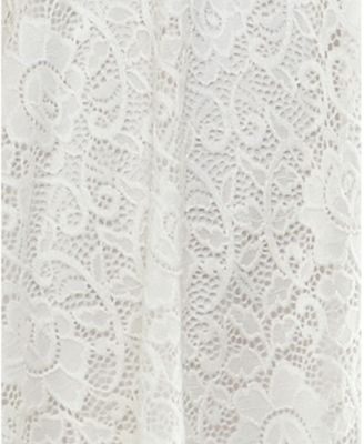 Juniors' Adjustable Lace Mini Dress