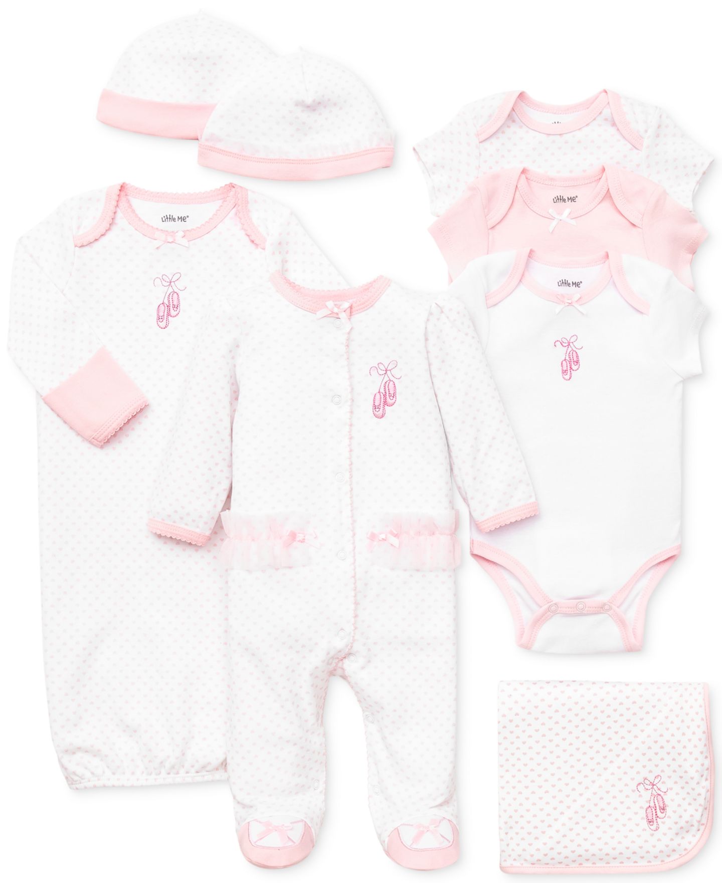 Little Me Baby Girls Prima Ballerina Gift Bundle Collection, цвет: Белый — фото 1