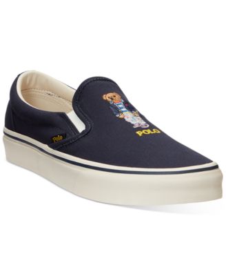 men's polo canvas slip on shoes