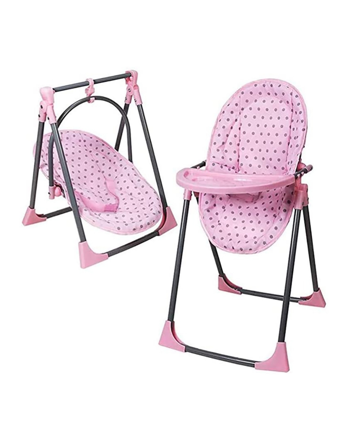 Shop Lissi Dolls Lissi Doll 6-in-1 Convertible Highchair Play Set In Multi
