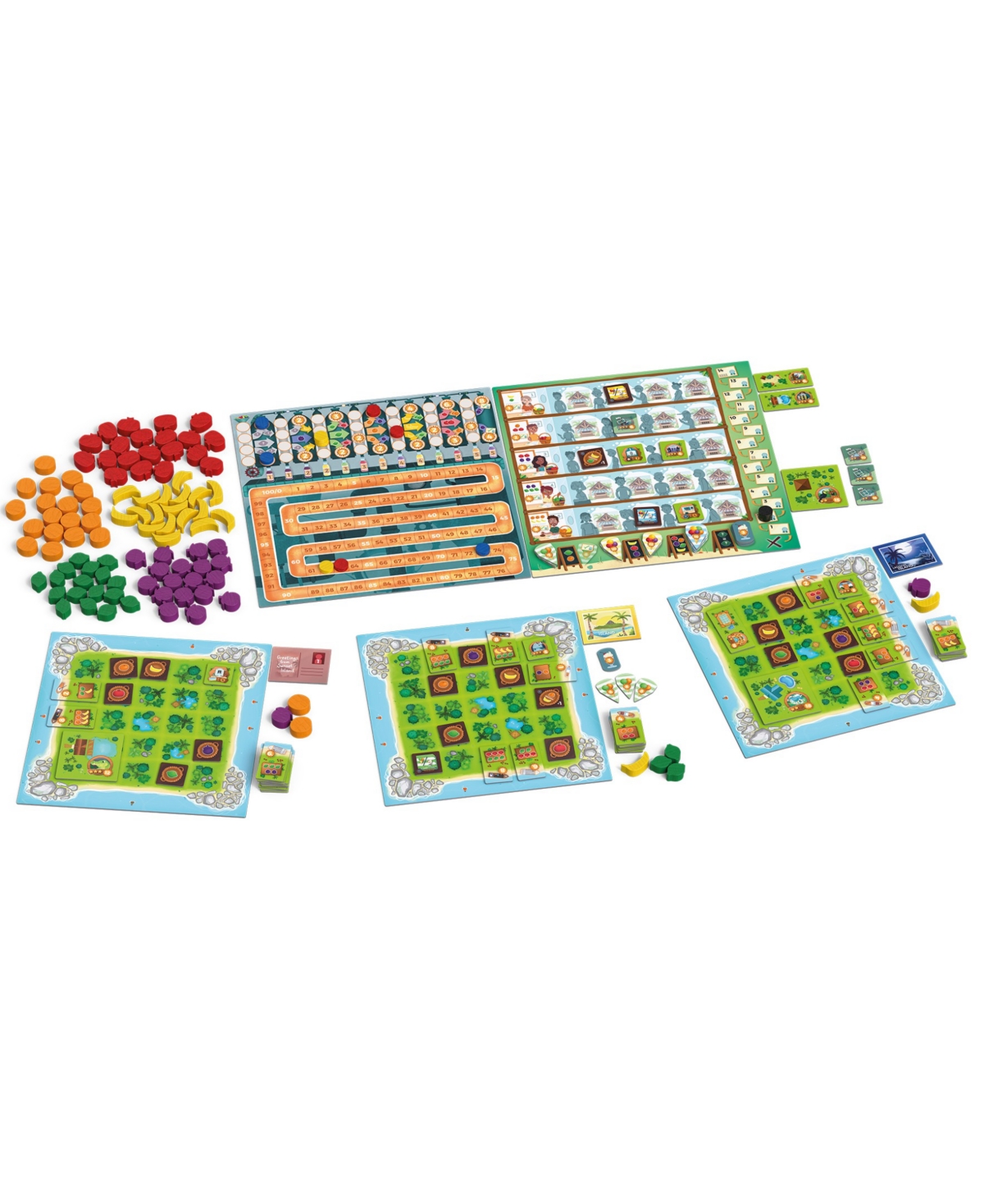 Capstone Games Juicy Fruits Strategy Family Game, 243 Pieces In Multi