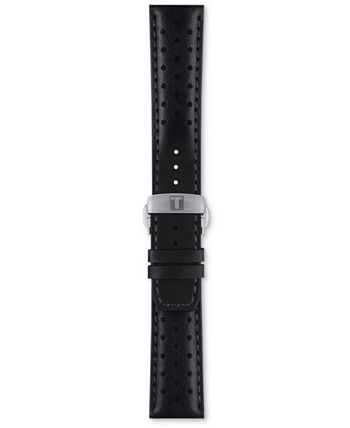 Tissot Men's PRS 516 Automatic Chronograph Black Leather Strap Watch ...