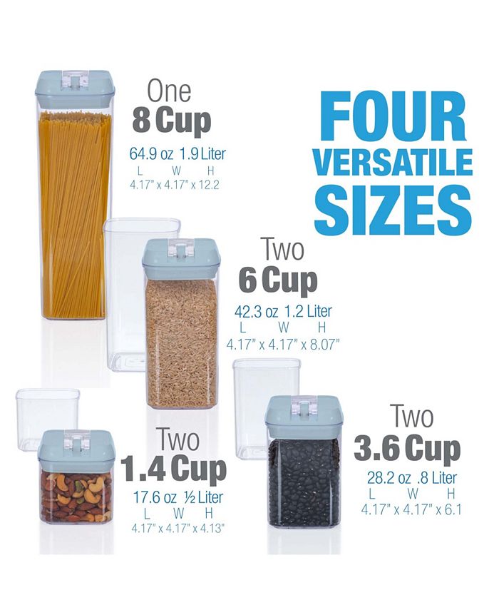 Cheer Collection Food Storage Container, Set of 7 Macy's