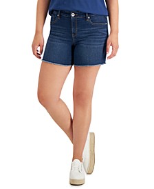 Women's Distressed Frayed-Hem Shorts, Created for Macy's 