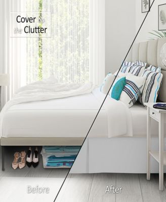 Nestl Premium 14" Tailored Drop Bedskirt, Twin