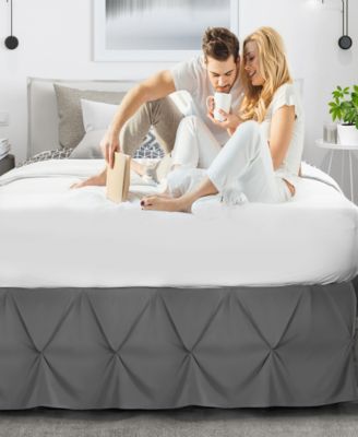 Bedding 14" Tailored Pinch Pleated Bedskirt, Queen