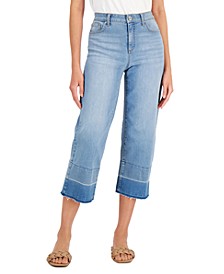 Women's High-Rise Raw-Hem Cropped Jeans, Created for Macy's
