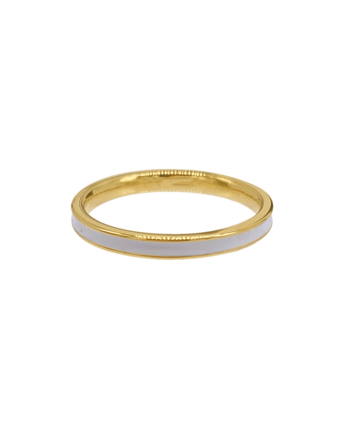 Shop Adornia White Enamel Band Ring