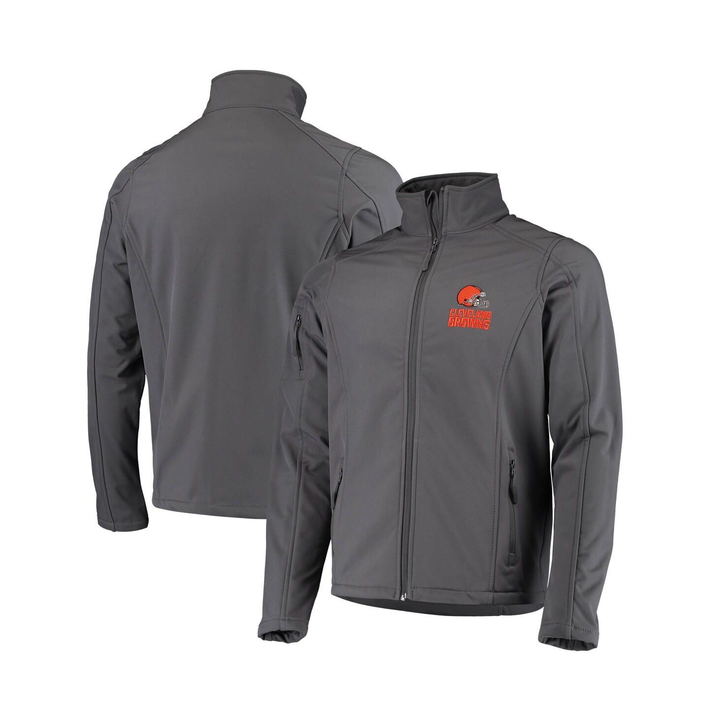 Мужская куртка Dunbrooke Charcoal Cleveland Browns Sonoma Softshell Full-Zip — фото 2