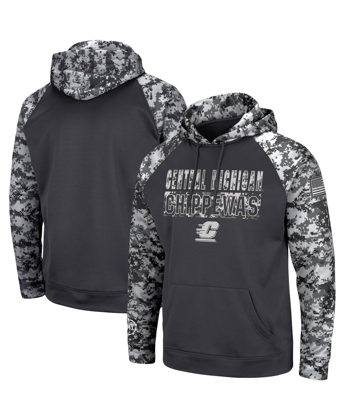 Colosseum Youth Boys Charcoal Penn State Nittany Lions Oht Military-inspired Appreciation Digital Camo Raglan  In Charcoal