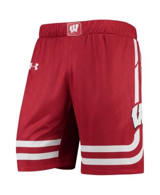 Men's Red Wisconsin Badgers Replica Basketball Short