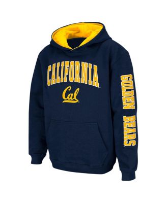 Big Boys Navy Cal Bears 2-Hit Team Pullover Hoodie