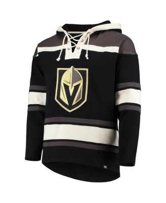 Men's Mark Stone Black Vegas Golden Knights Player Name and Number Lacer Pullover Hoodie