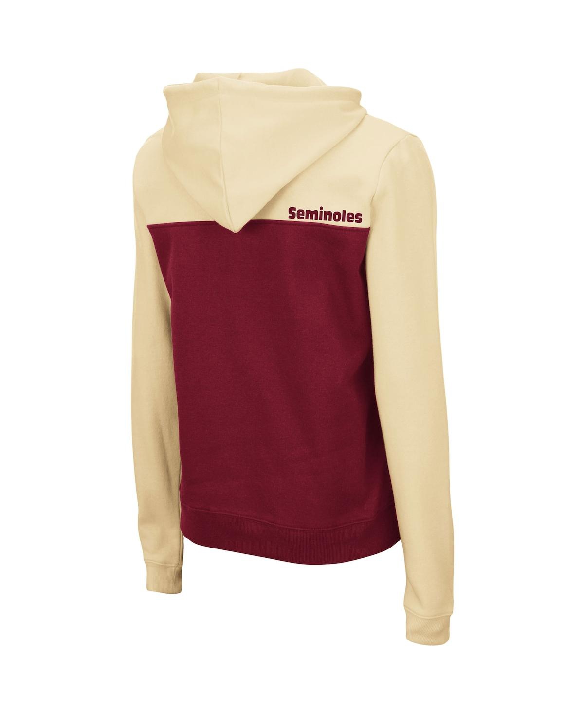 Women's Colosseum Garnet Florida State Seminoles Aidan Half-Zip Hoodie - Garnet