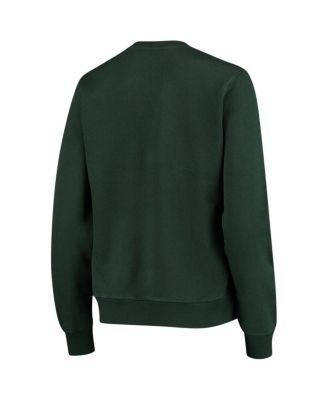 Women's Green Miami Hurricanes Campanile Pullover Sweatshirt