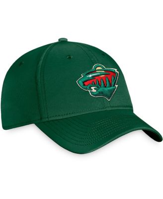 Men's Green Minnesota Wild Team Core Primary Logo Flex Hat