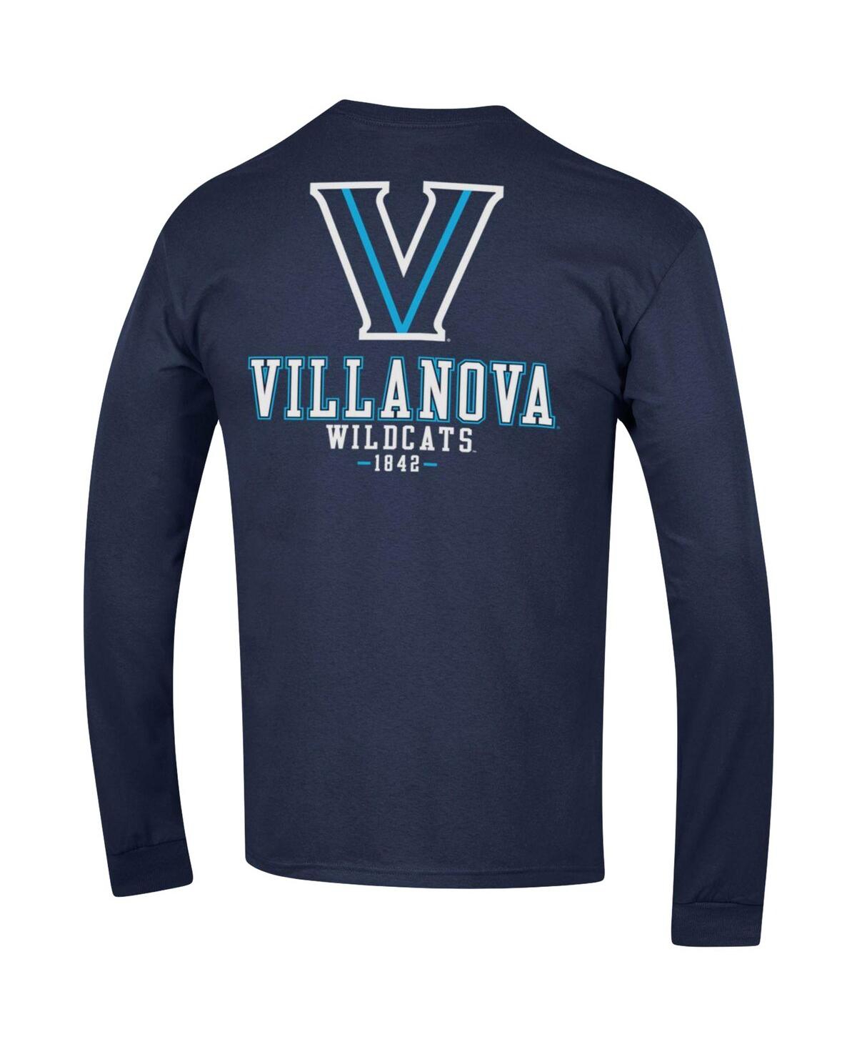 Men's ChampionVillanova Wildcats Team Stack Long Sleeve T-shirt - Navy