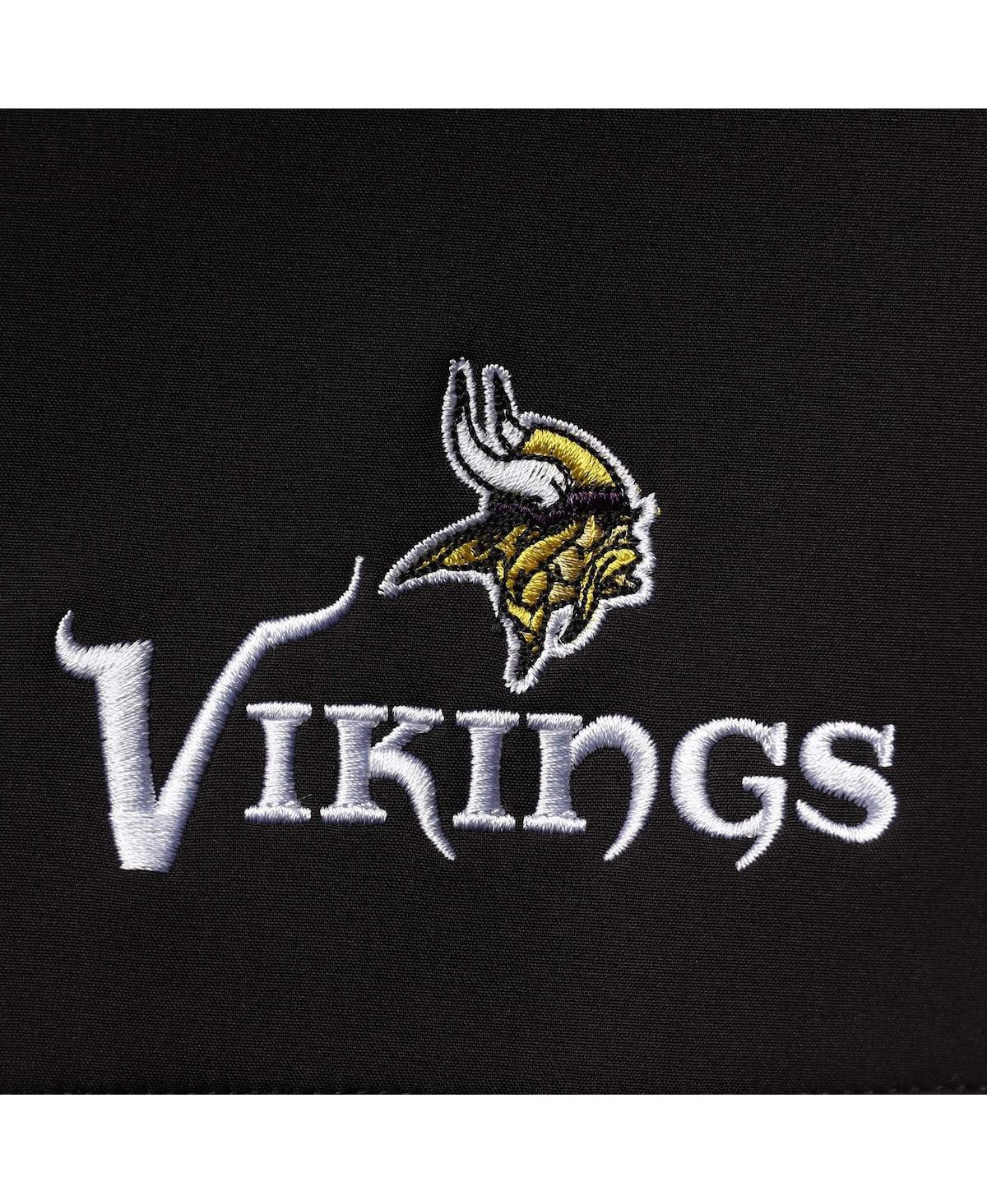 DUNBROOKE MEN'S DUNBROOKE REALTREE CAMO AND BLACK MINNESOTA VIKINGS CIRCLE HUNTER SOFTSHELL FULL-ZIP JACKET 