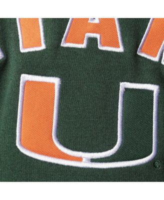 Women's Green Miami Hurricanes Loud and Proud Pullover Hoodie