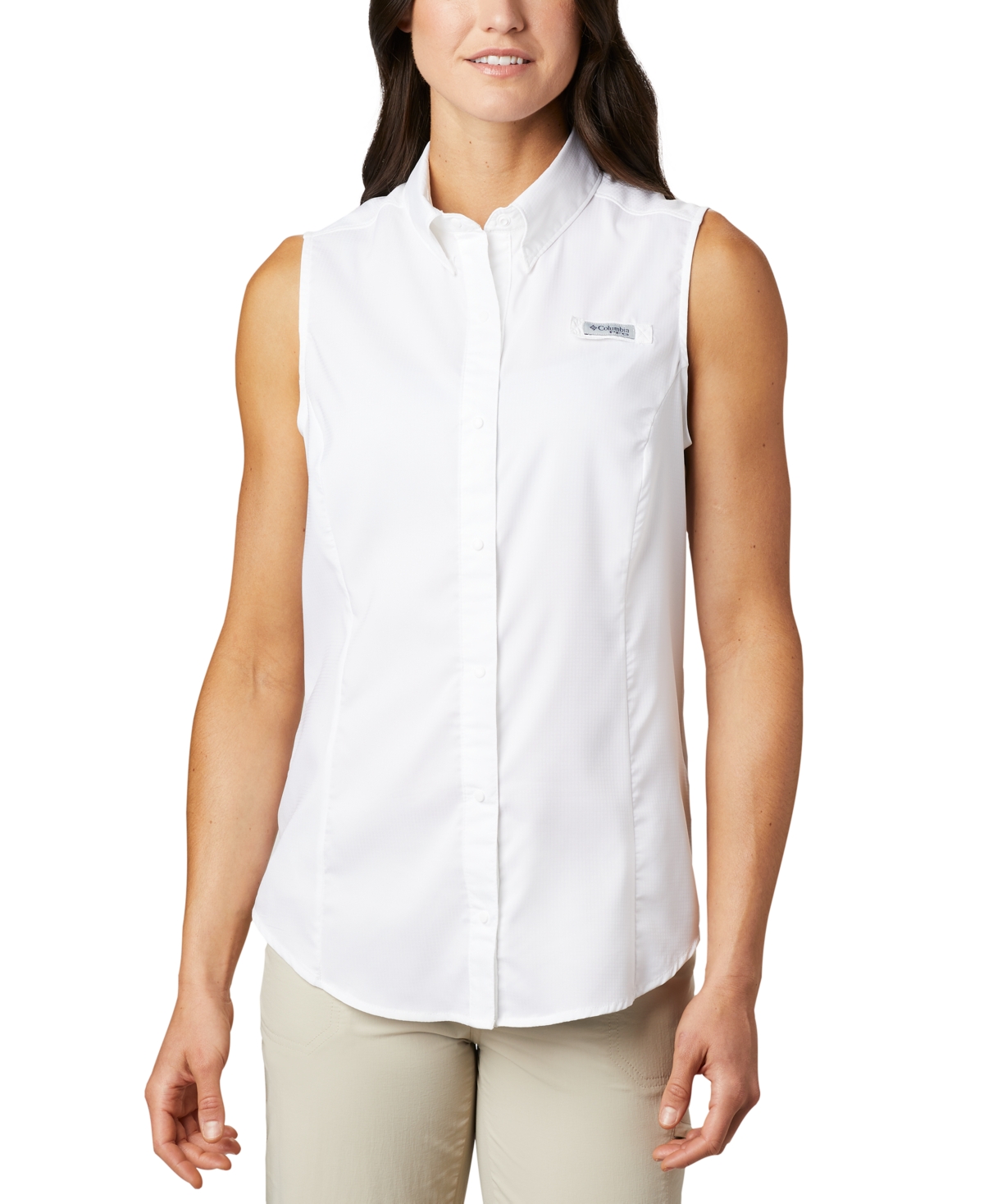 Columbia Women's Tamiami Sleeveless Shirt In White