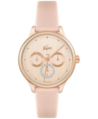 Lacoste - Women's Birdie Pink Leather Strap Watch 36mm