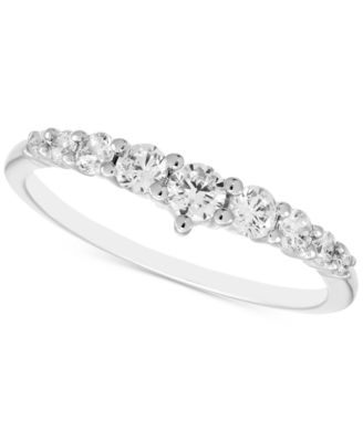 Macy's - Diamond Contour Band (1/2 ct. t.w.) in 14k White Gold