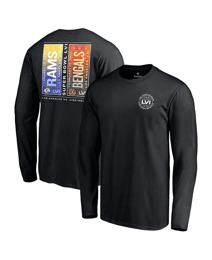 Fanatics Men's Branded Black Cincinnati Bengals Vs. Los Angeles Rams Super  Bowl LVI Matchup Tickets Please T-shirt - Macy's