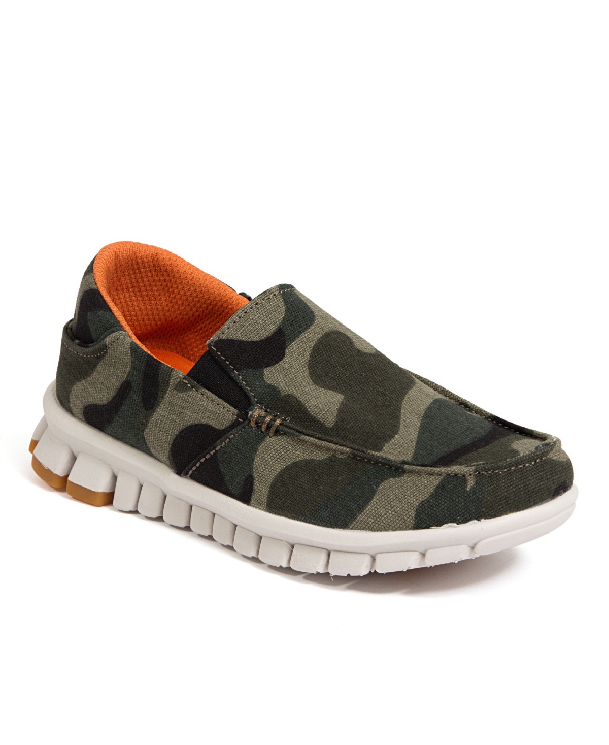 Shop Deer Stags Big Boys Melvin Jr Casual Slip-on Sneakers In Green Camo