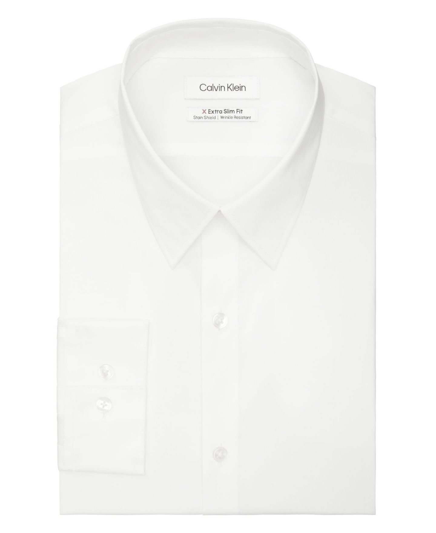 Мужская рубашка Calvin Klein Extra Slim Fit со стрейчем, цвет: Белый — фото 5